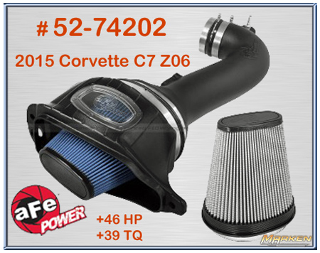 Afe Air Intake 52 74202 2015 Corvette C7 Z06 And Y Pipe
